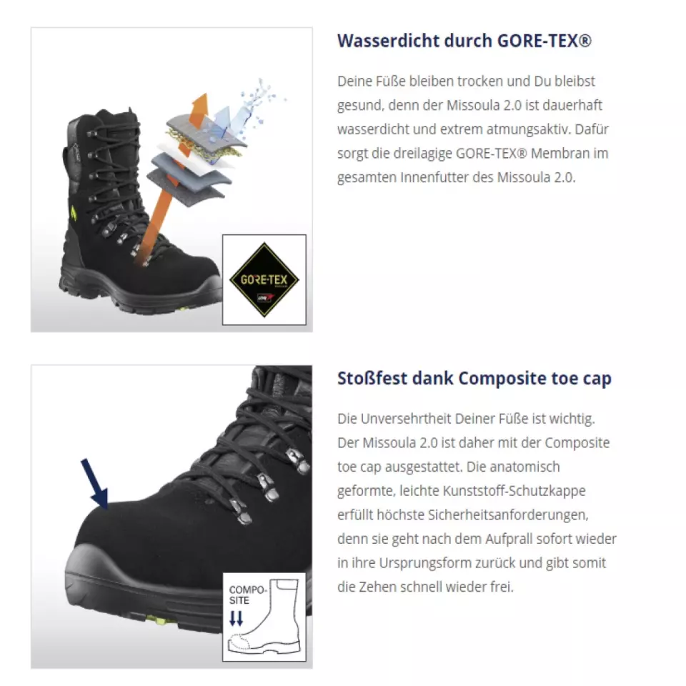 HAIX 7977, Missoula 2.0 Boots, Black/Yellow, image 9, gallery thumbnail