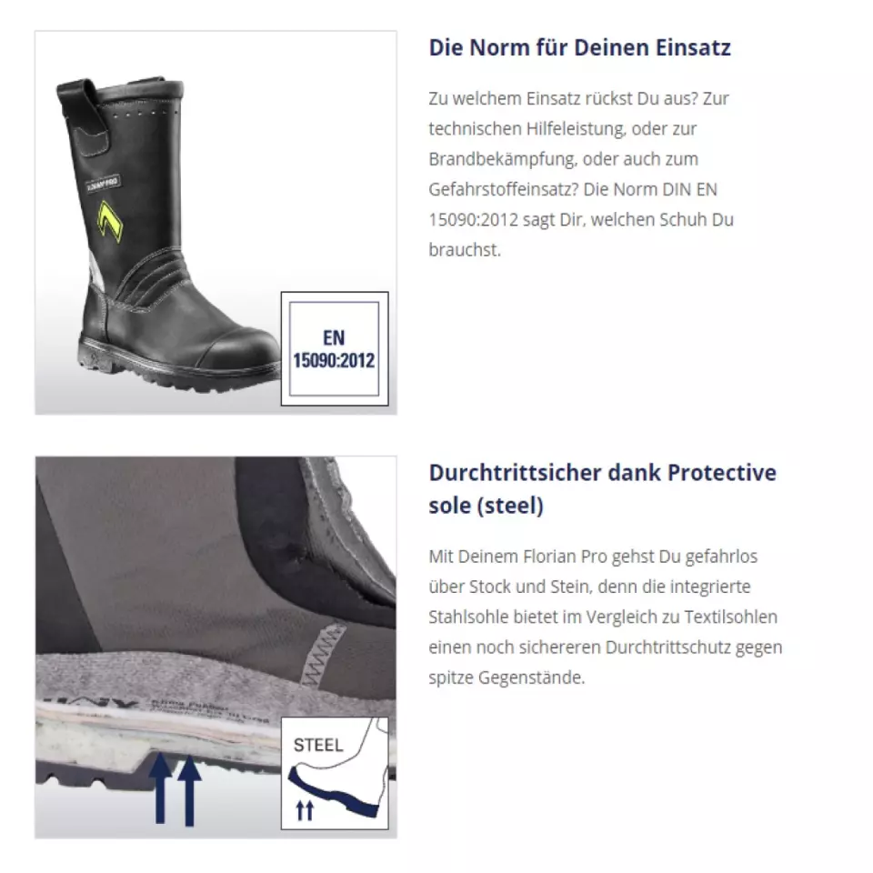 HAIX 7982, Florian Pro Boot, Black/Yellow, image 7, gallery thumbnail