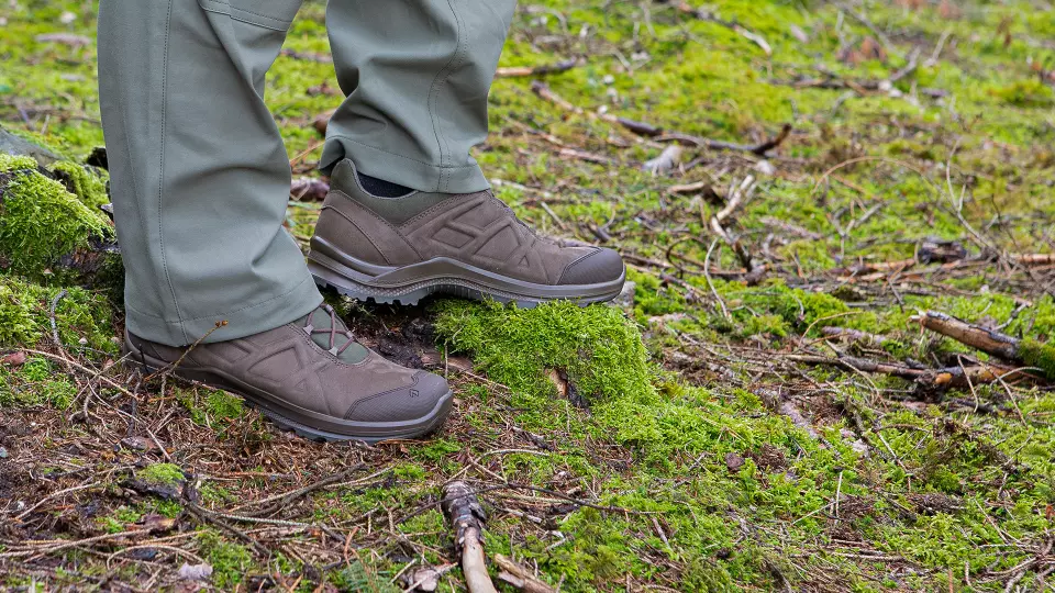HAIX B2488-B, Black Eagle Nature GTX Niedrige Arbeitsschuhe, O2, Braun/Grün, image 3, gallery thumbnail