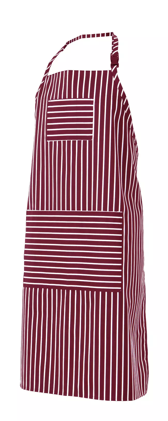 Velilla PIMENTON-51, Work Apron, Maroon Stripes, image 1, gallery thumbnail