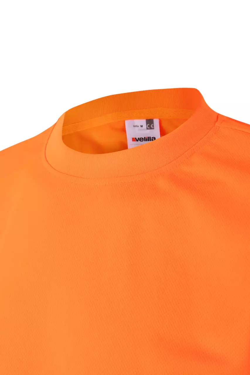 Velilla 305505-19, High-Vis Short Sleeve T-Shirt, Hi-Vis Orange, image 3, gallery thumbnail