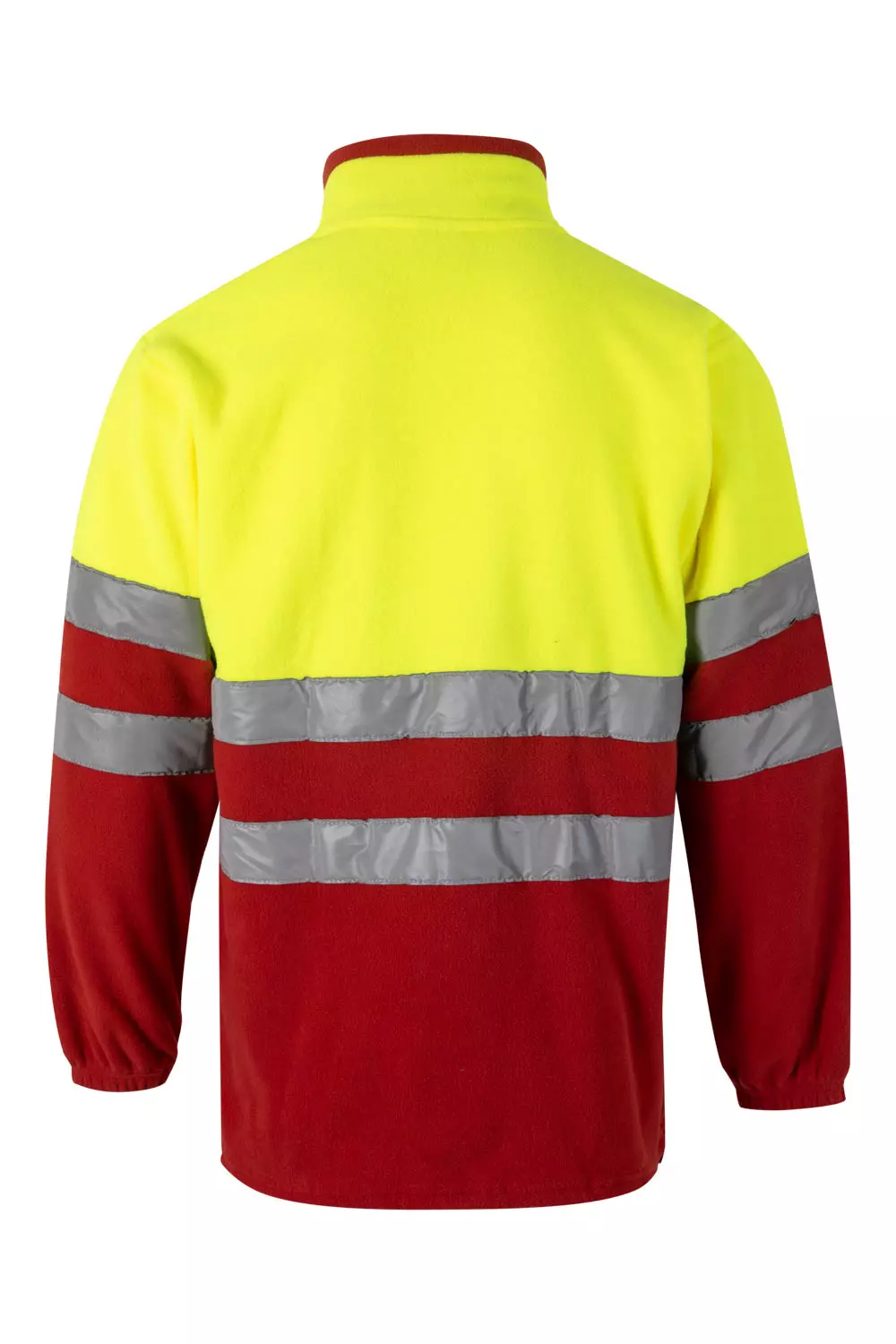 Velilla 0183-12-20, Warnschutz-Fleecejacke, Rot/Warngelb, image 6