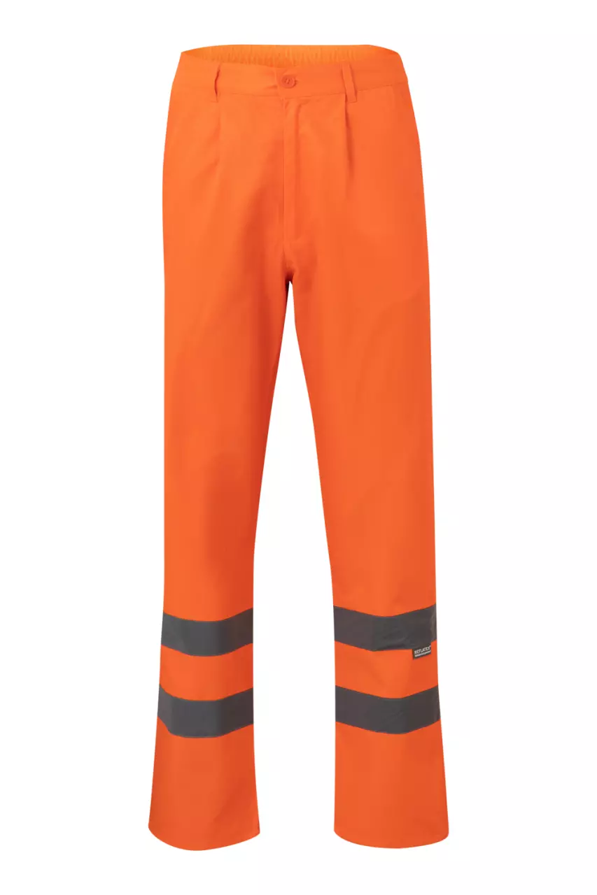 Velilla F160-19, High-Vis Trousers, Hi-Vis Orange, image 1, gallery thumbnail