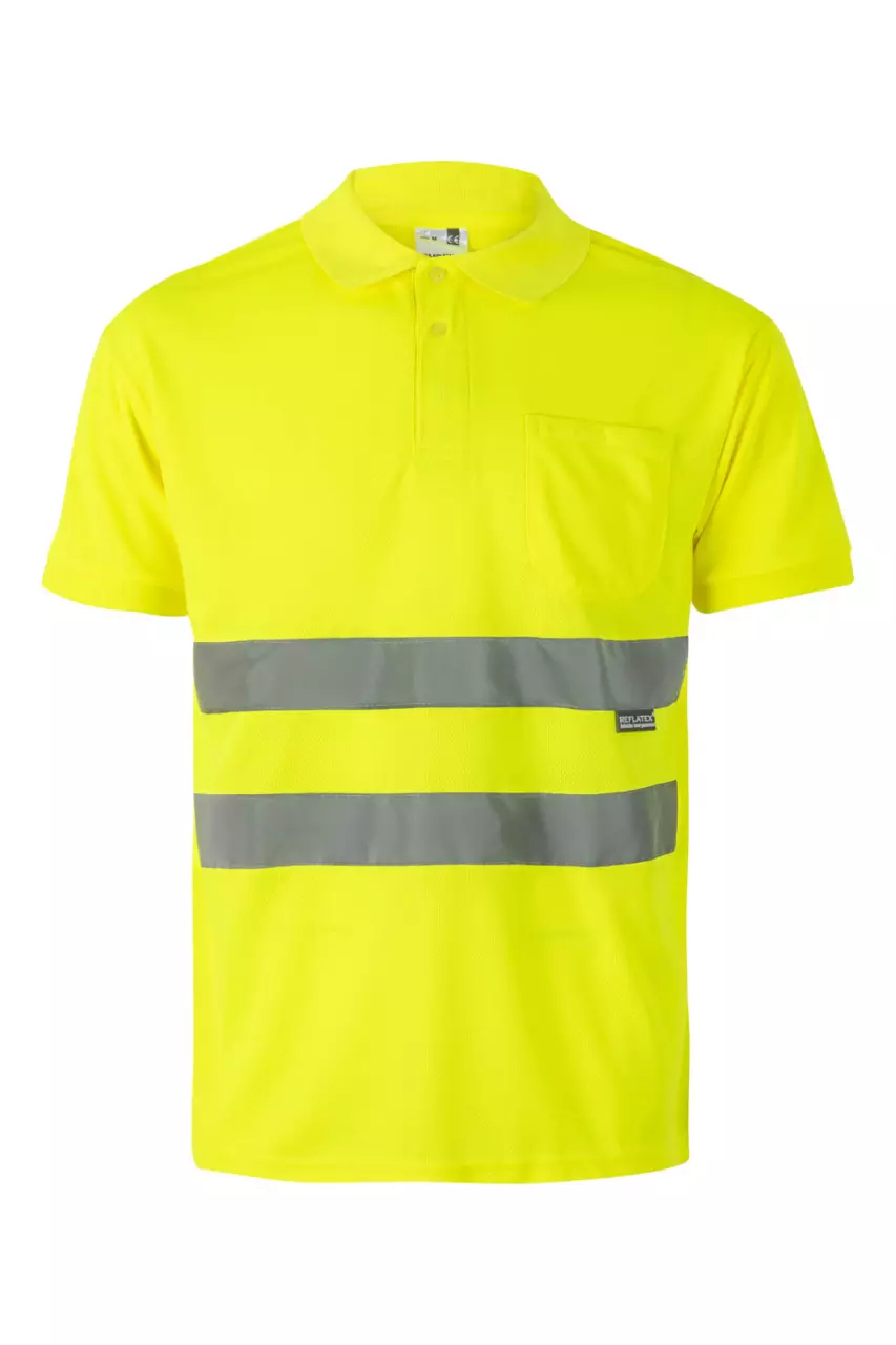 Velilla 172-20, High-Vis Polo Shirt, Hi-Vis Yellow, image 1, gallery thumbnail