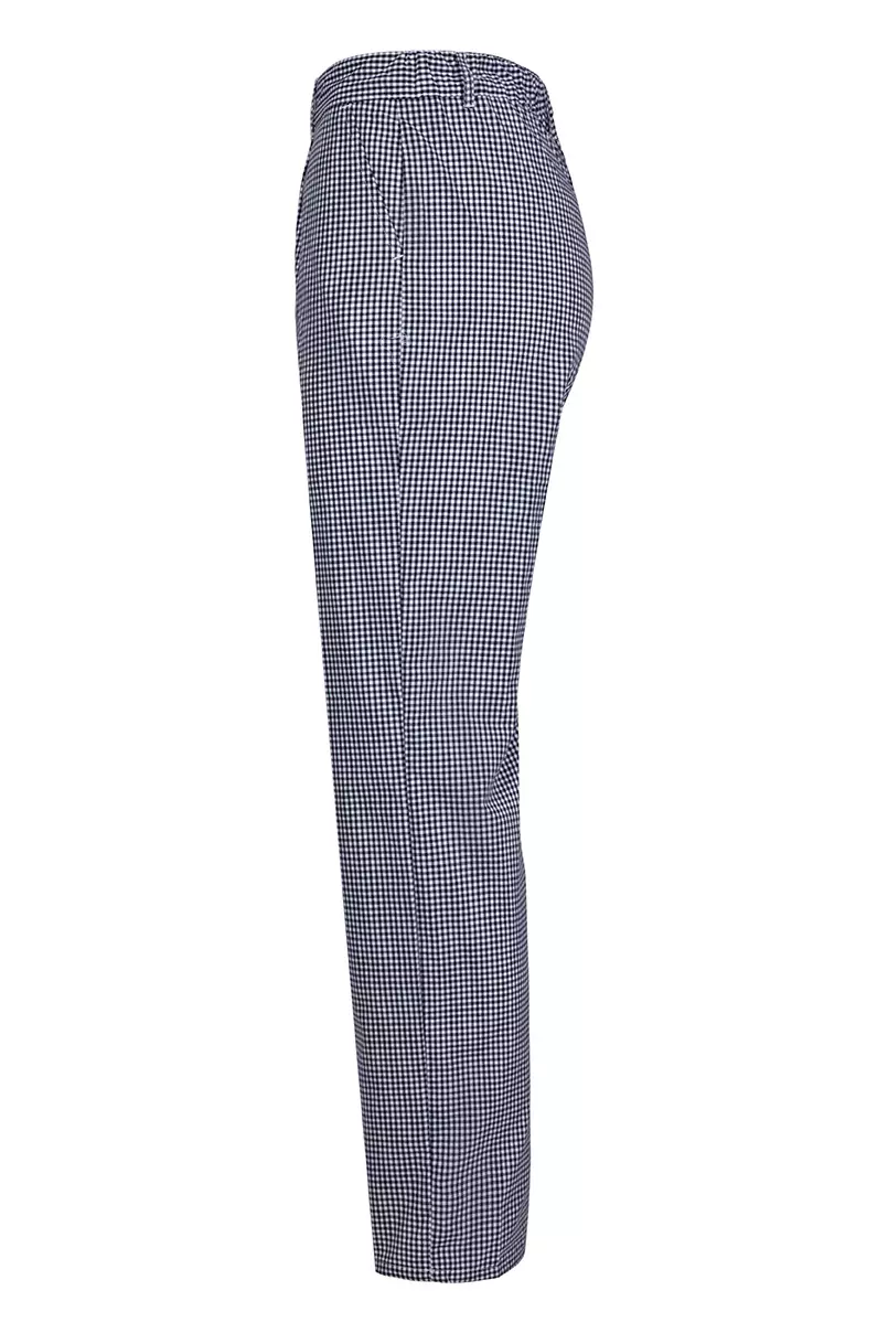 Velilla 351-01, Work Trousers, Blue Houndstooth, image 2, gallery thumbnail