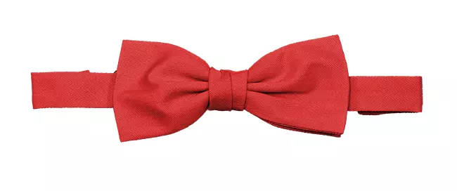 Velilla 404006-24, Bow Tie, Coral Red, image 1, gallery thumbnail