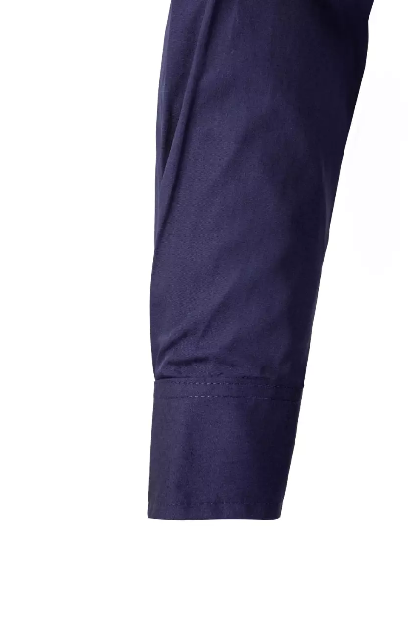 Velilla 0144-01-20, High-Vis Shirt, Marine Blue/Hi-Vis Yellow, image 3, gallery thumbnail