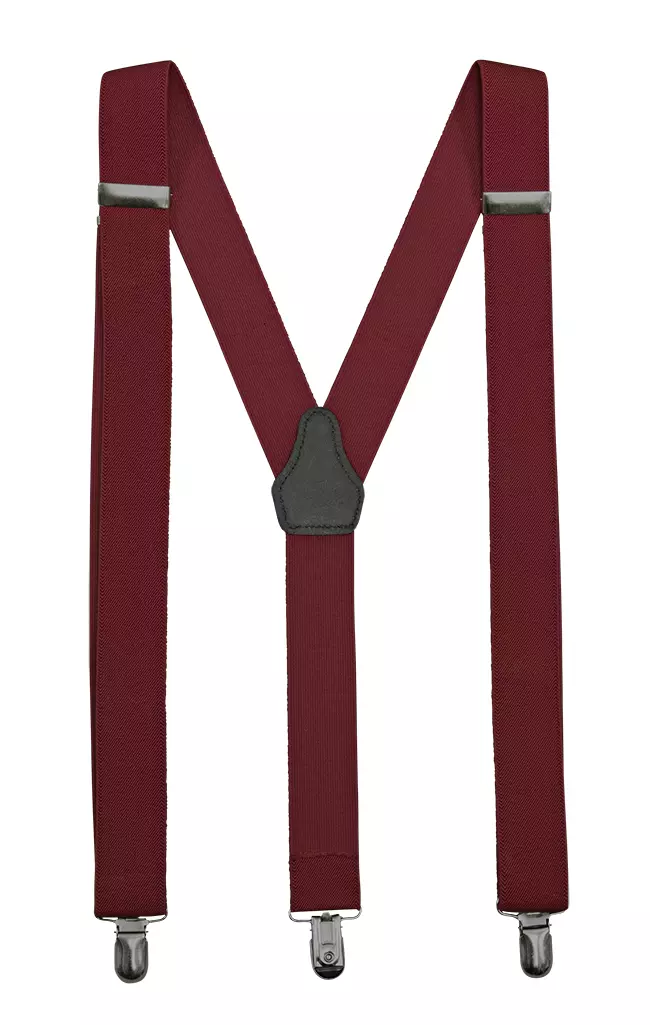 Velilla 404008-18, Suspenders, Maroon, image 1, gallery thumbnail
