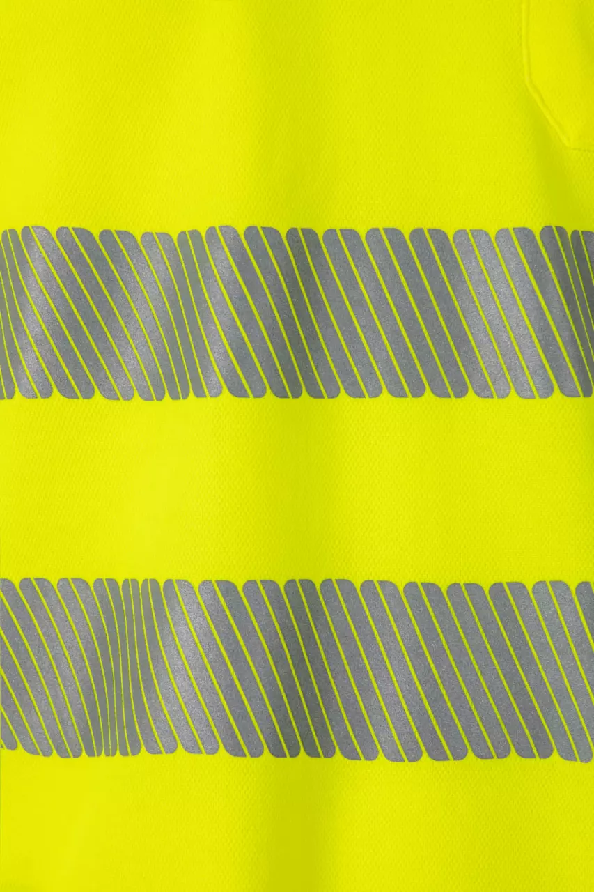Velilla 305522-20, High-Vis Short Sleeve Polo Shirt, Hi-Vis Yellow, image 4, gallery thumbnail