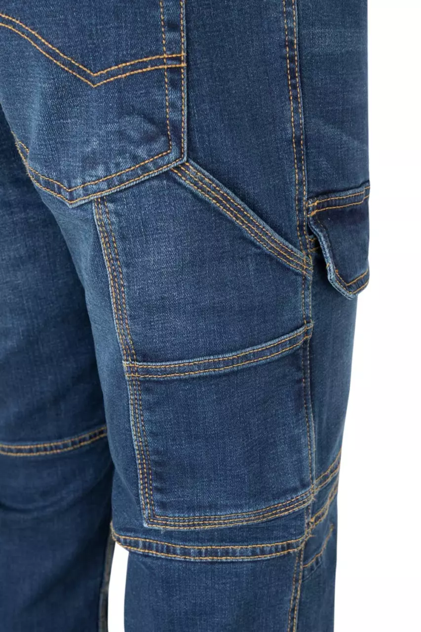 Velilla 103028S-63, Työfarkut, sininen denim, image 2, gallery thumbnail