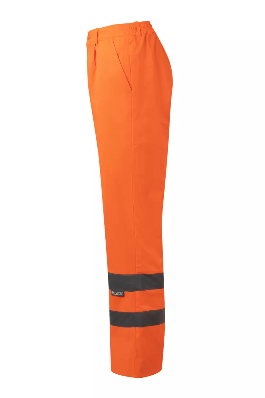 Velilla F160-19, High-Vis Trousers, Hi-Vis Orange, image 6, gallery thumbnail