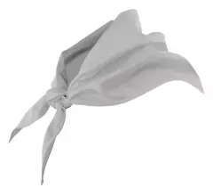 Velilla 404003-58, Chef Bandana, Ice Grey
