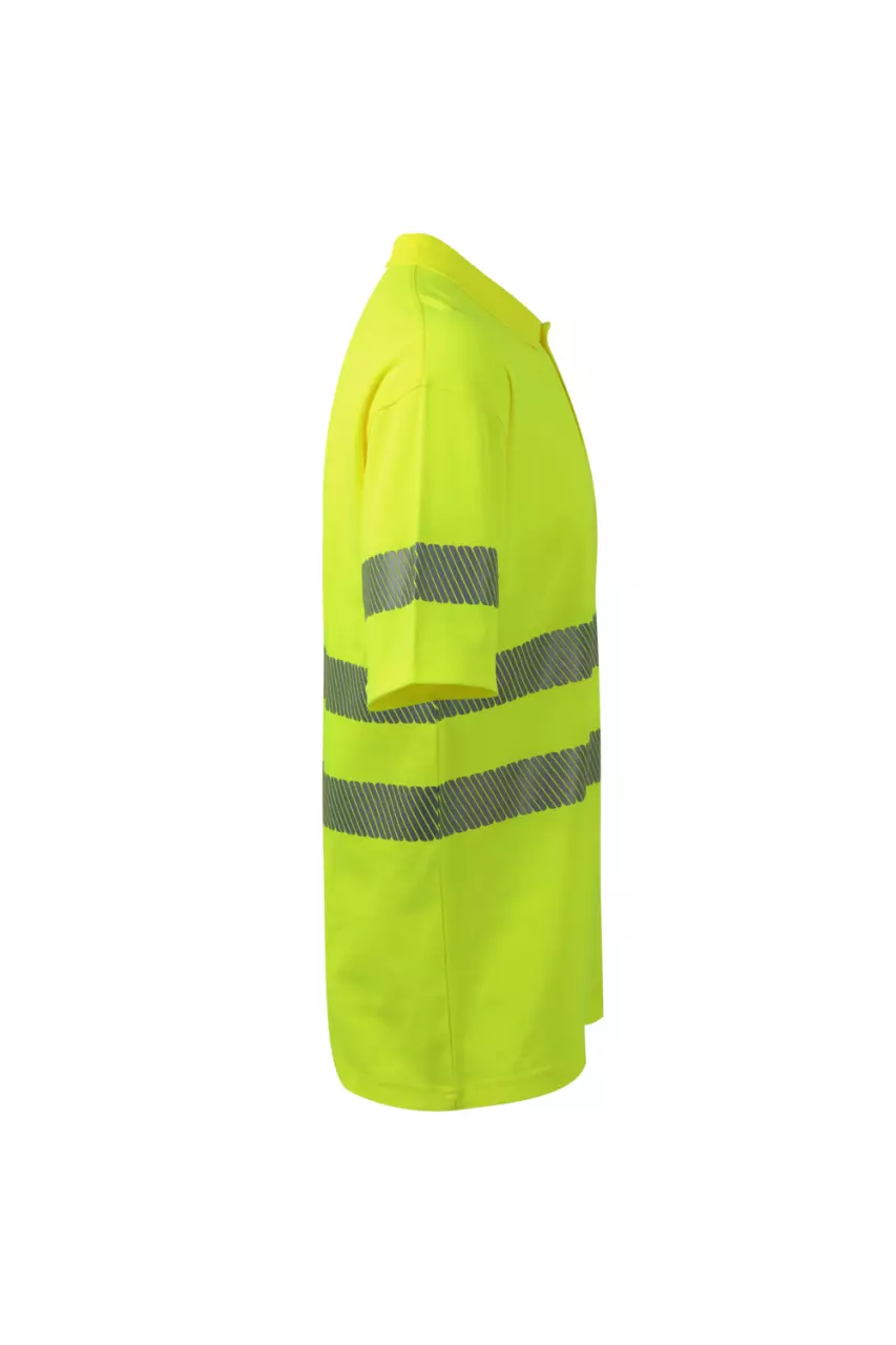 Velilla 305522-20, High-Vis Short Sleeve Polo Shirt, Hi-Vis Yellow, image 2, gallery thumbnail