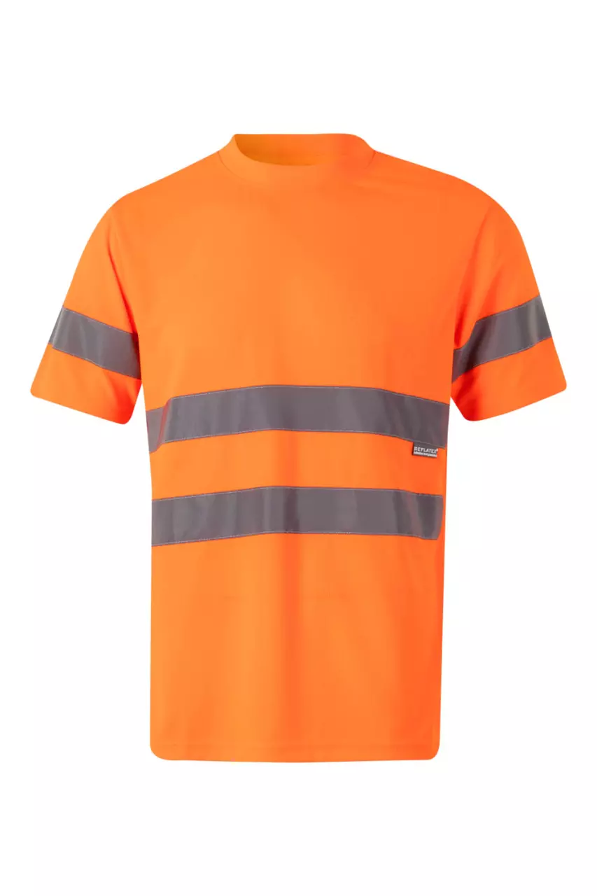 Velilla 305505-19, High-Vis Short Sleeve T-Shirt, Hi-Vis Orange, image 1, gallery thumbnail