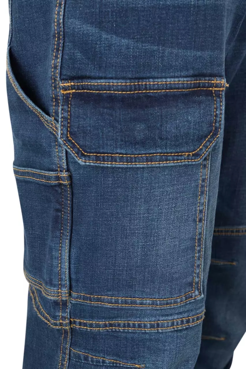 Velilla 103028S-63, Työfarkut, sininen denim, image 6, gallery thumbnail