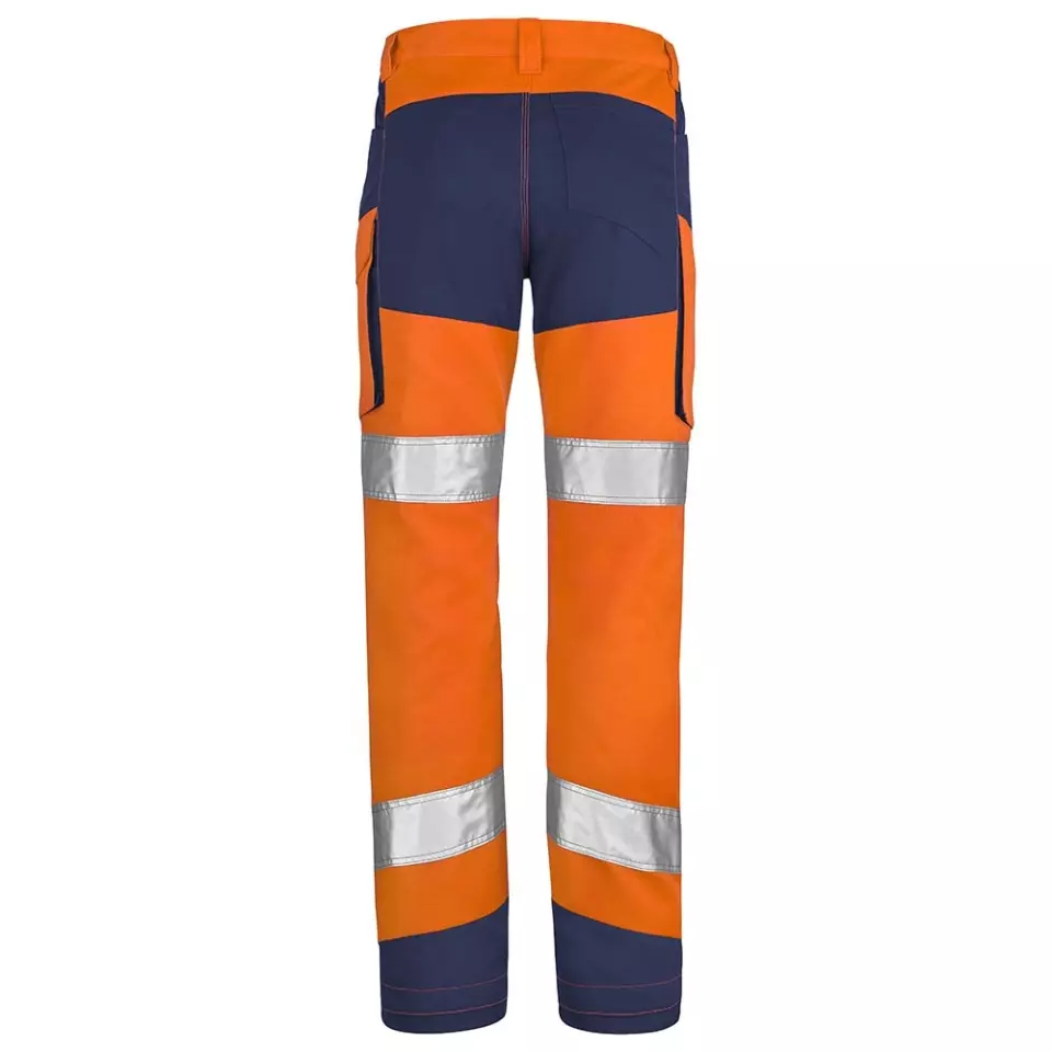 LaFont 1HVNG3PI-XGZ-GDN, Pupil Pi Hi-Vis Work Trousers, Fluorescent Orange/Navy Blue, image 2, gallery thumbnail