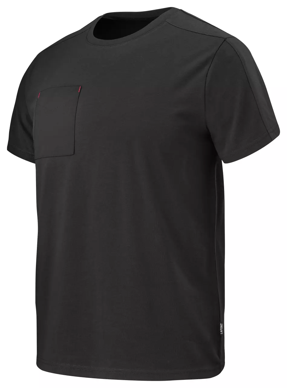 LaFont C190ATT2-LUC-GFQ, Chisel T-shirt med bröstficka, svart, image 1, gallery thumbnail