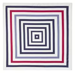 LaFont 9ALM-R, Alma Silky Touch, 80 x 80 cm, Red Striped