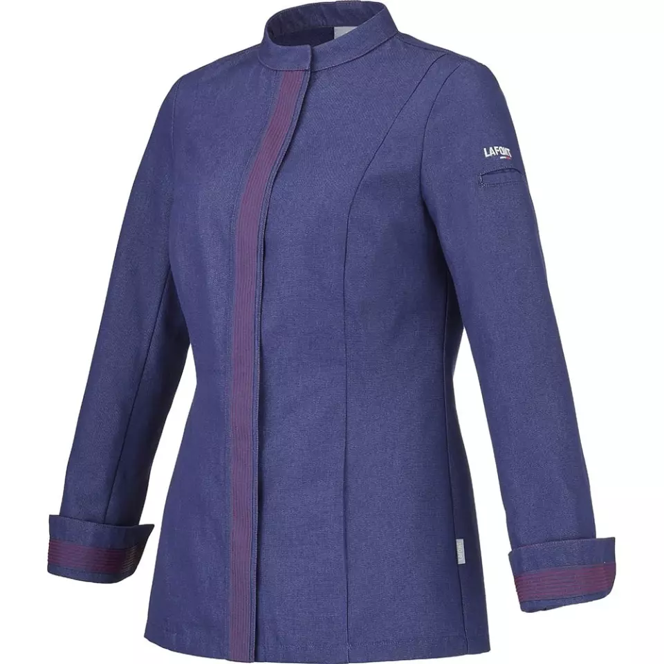 LaFont 2FAVPI-DYZ-GXN, Fava Chef's Jacket, Navy Blue, image 1, gallery thumbnail