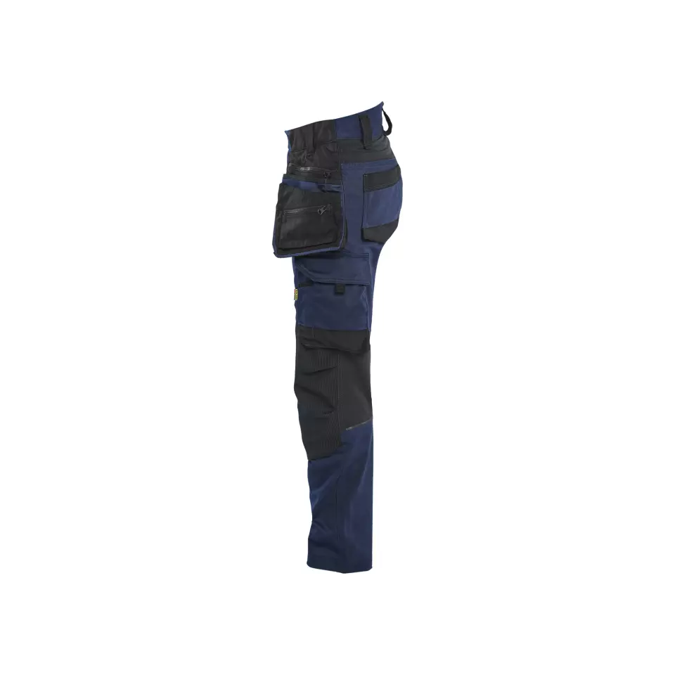 Blåkläder 717011498699, STRIKER Women's Stretch Craftsmen Work Trousers, Dark Navy Blue/Black, image 5, gallery thumbnail