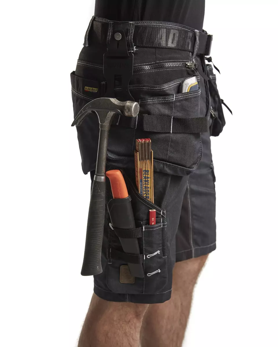Blåkläder 199211419900, X1900 Stretch Handwerker Shorts, Schwarz, image 7, gallery thumbnail