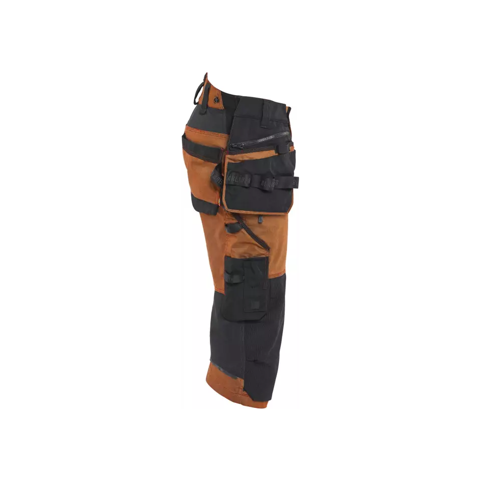 Blåkläder 197711494099, STRIKER Stretch Piraten Shorts, Rost/Schwarz, image 3, gallery thumbnail