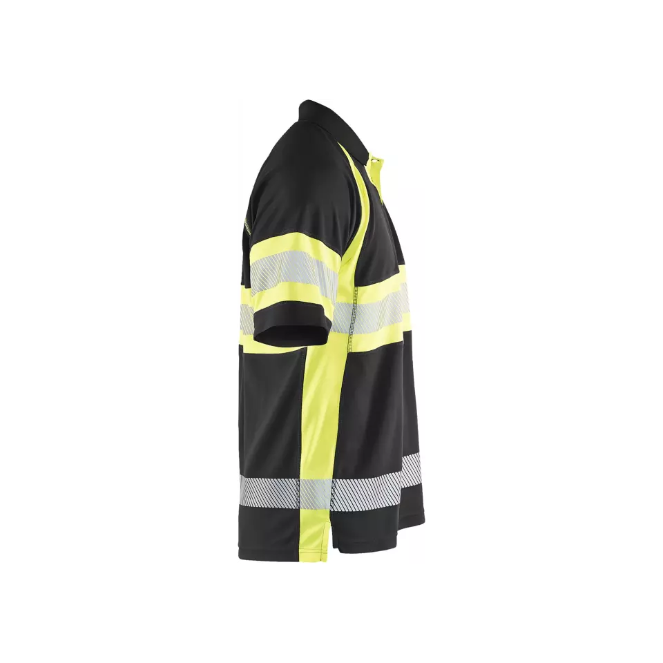 Blåkläder 333810519933, High Vis UV Schutz Polo Shirt, Schwarz/Gelb, image 4, gallery thumbnail