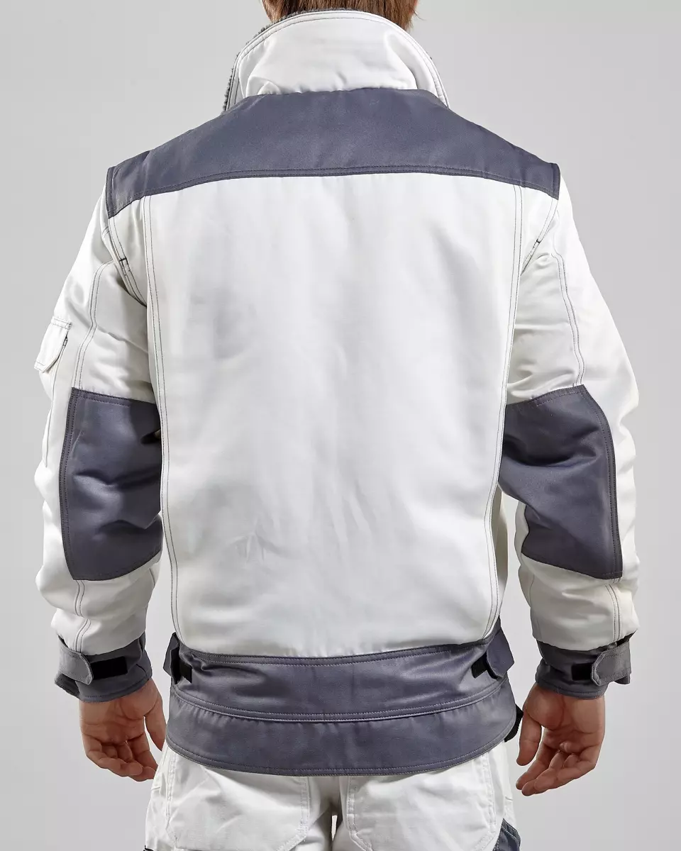 Blåkläder 486519001094, Painter Jacket, White/Grey, image 3, gallery thumbnail