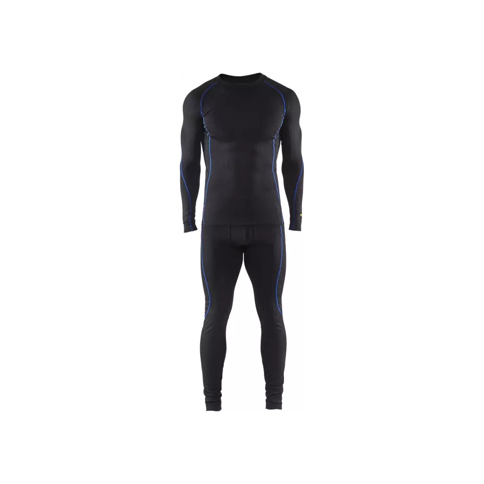 Blåkläder 681017079985, LIGHT Underwear Set, Black/Cornflower Blue, image 3, gallery thumbnail