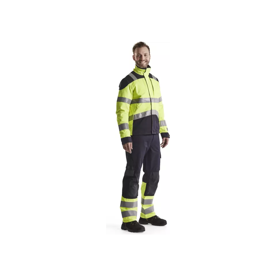 Blåkläder 148815128933, Multinorm Arbeitshose, Marineblau/ Gelb, image 2, gallery thumbnail