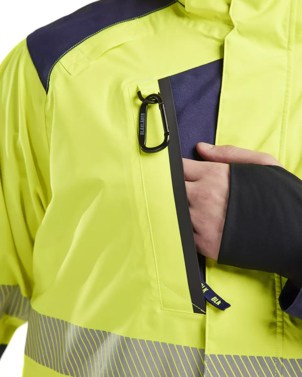 Blåkläder 443519873389, High Vis Shell Jacke, Gelb/Marineblau, image 9, gallery thumbnail