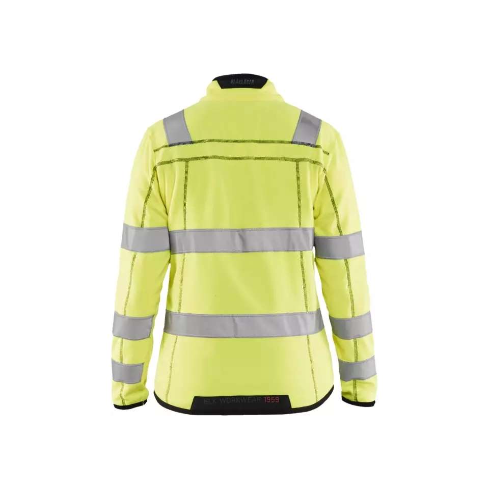 Blåkläder 496610103300, High Vis Ladies' Microfleece Jacket, Yellow, image 3, gallery thumbnail