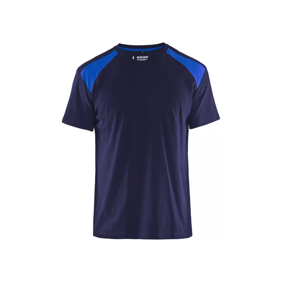 Blåkläder 337910428885, T-Shirt, Navy Blue/Cornflower Blue, image 1, gallery thumbnail