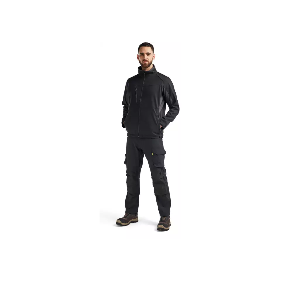 Blåkläder 495025169998, Softshell Jacket, Black/Dark Grey, image 2, gallery thumbnail
