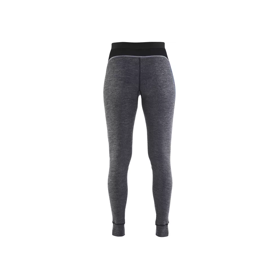 Blåkläder 720117329699, Women's Merino Wool Warm Base Layer Pants, Medium Grey/Black, image 4, gallery thumbnail