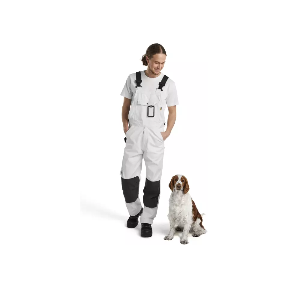 Blåkläder 261112101098, Maler Latzhose, Weiß/Dunkelgrau, image 2, gallery thumbnail