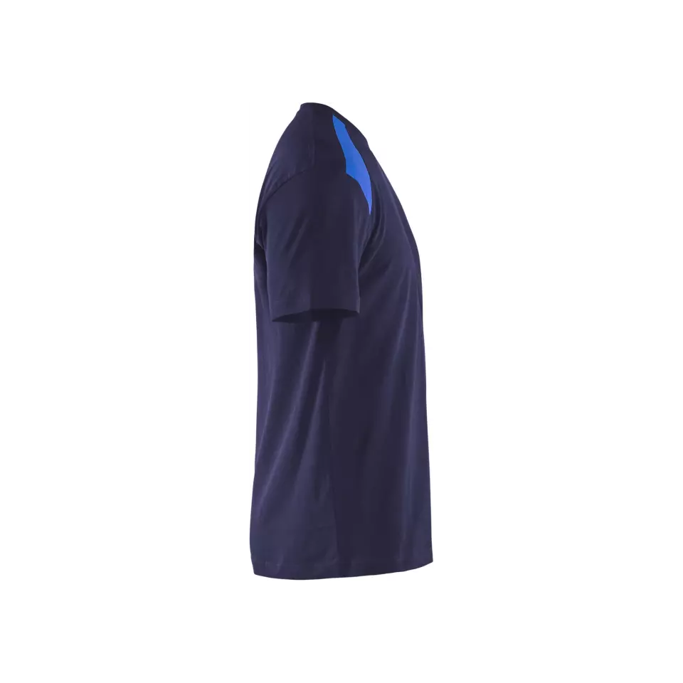 Blåkläder 337910428885, T-Shirt, Navy Blue/Cornflower Blue, image 3, gallery thumbnail