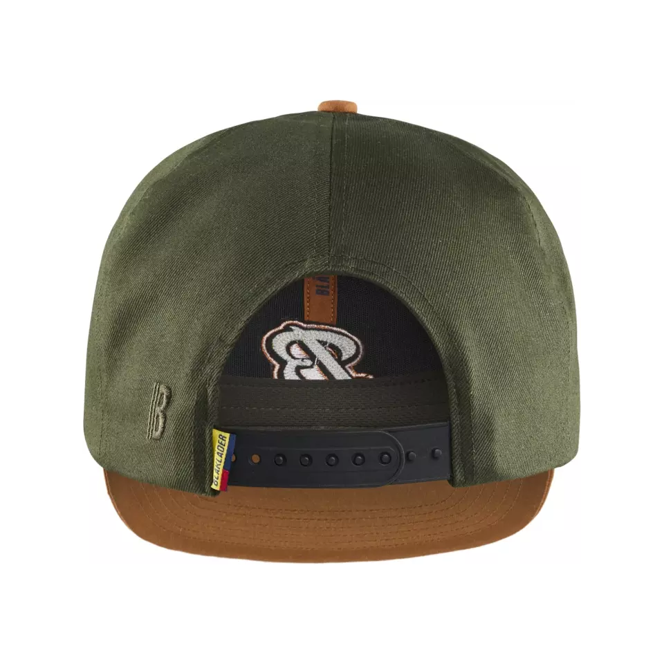 Blåkläder 923211494042, Flatbrim Cap, Rust/Forest Green, image 3, gallery thumbnail