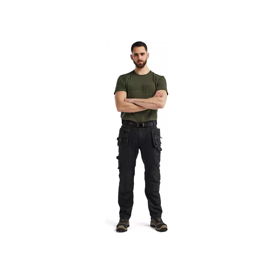 Blåkläder 175018329900, Stretch Handwerker Arbeitshose, Schwarz, image 2, gallery thumbnail