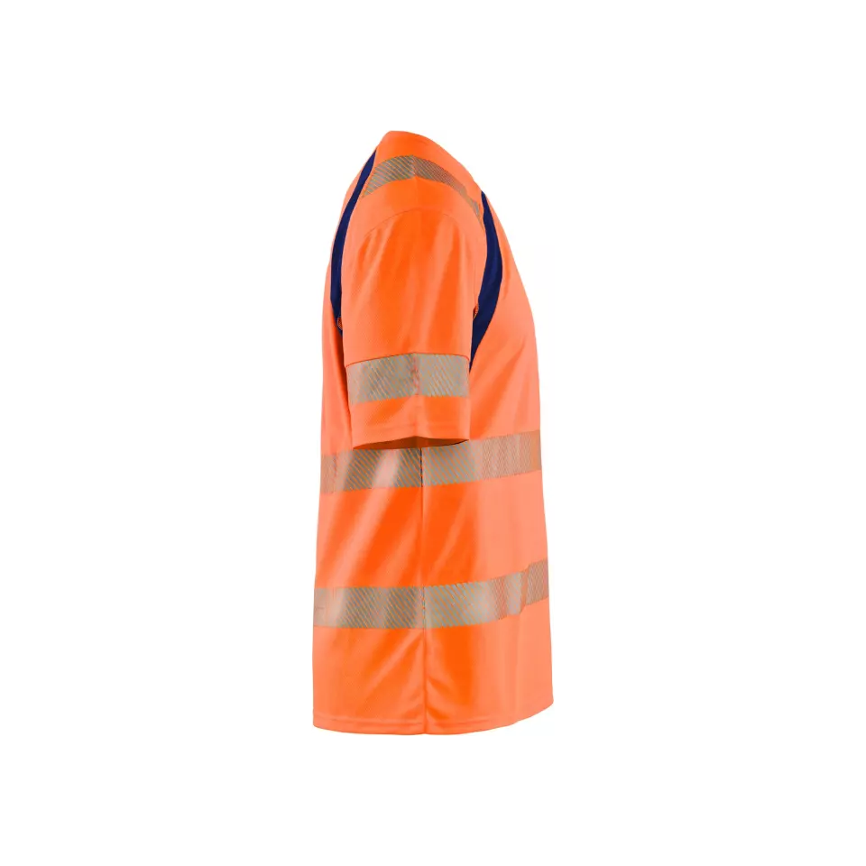 Blåkläder 339710135389, High Vis UV Schutz T-Shirt, Orange/Marineblau, image 4, gallery thumbnail