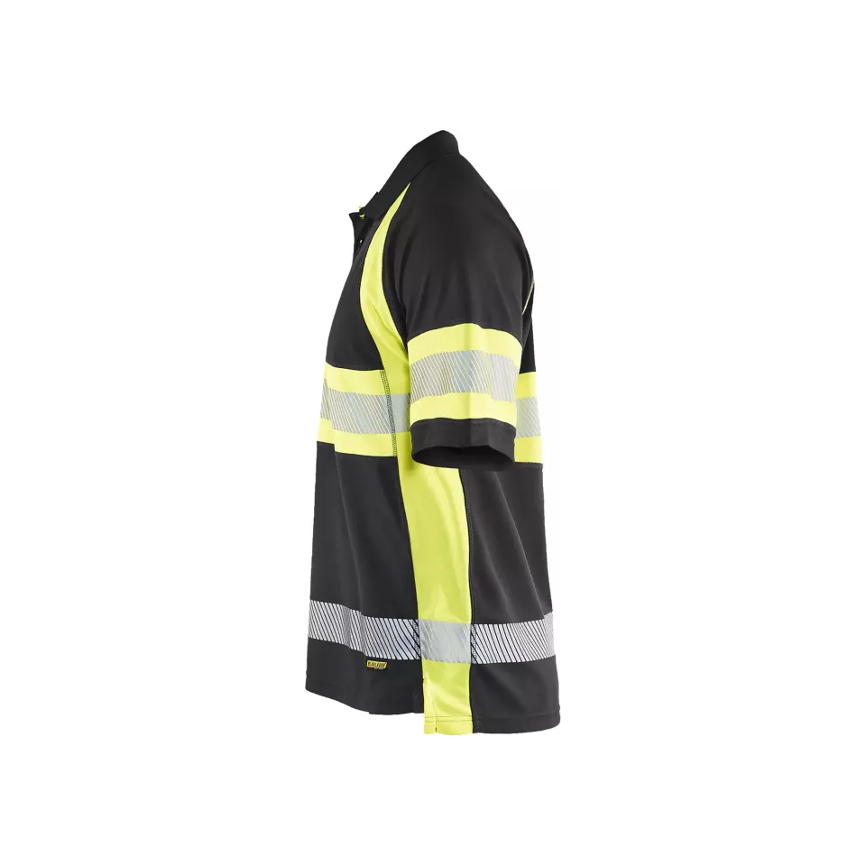 Blåkläder 333810519933, High Vis UV Schutz Polo Shirt, Schwarz/Gelb, image 5, gallery thumbnail