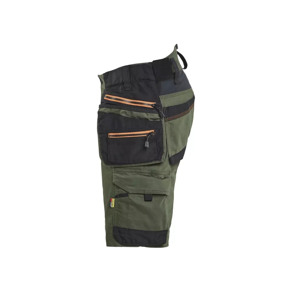 Blåkläder 197211494240, STRIKER Stretch Handwerker Shorts, Waldgrün/Rost, image 4, gallery thumbnail