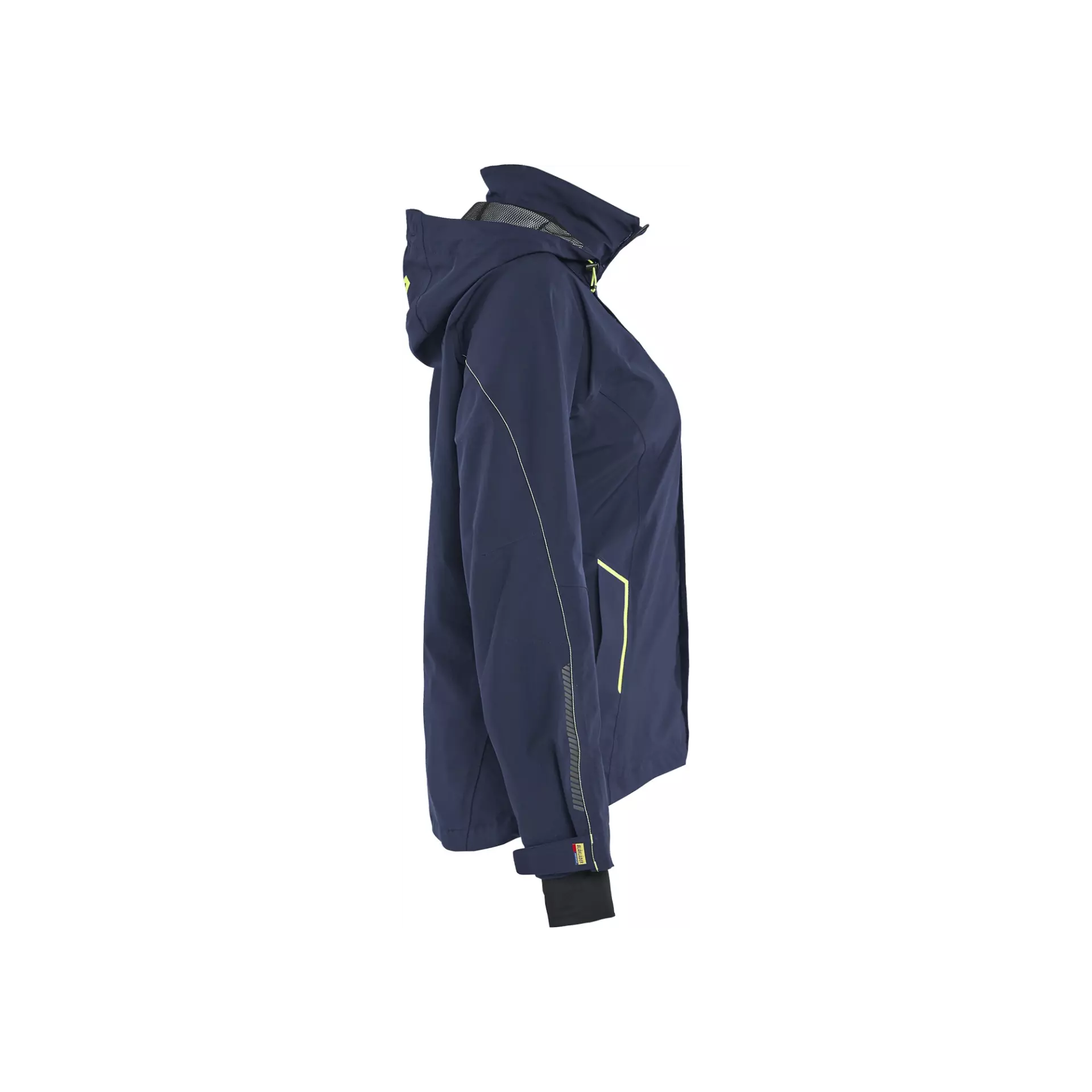 Blåkläder 440319178633, Damen Stretch Shell Jacke, Dunkel Marineblau/Gelb, image 3