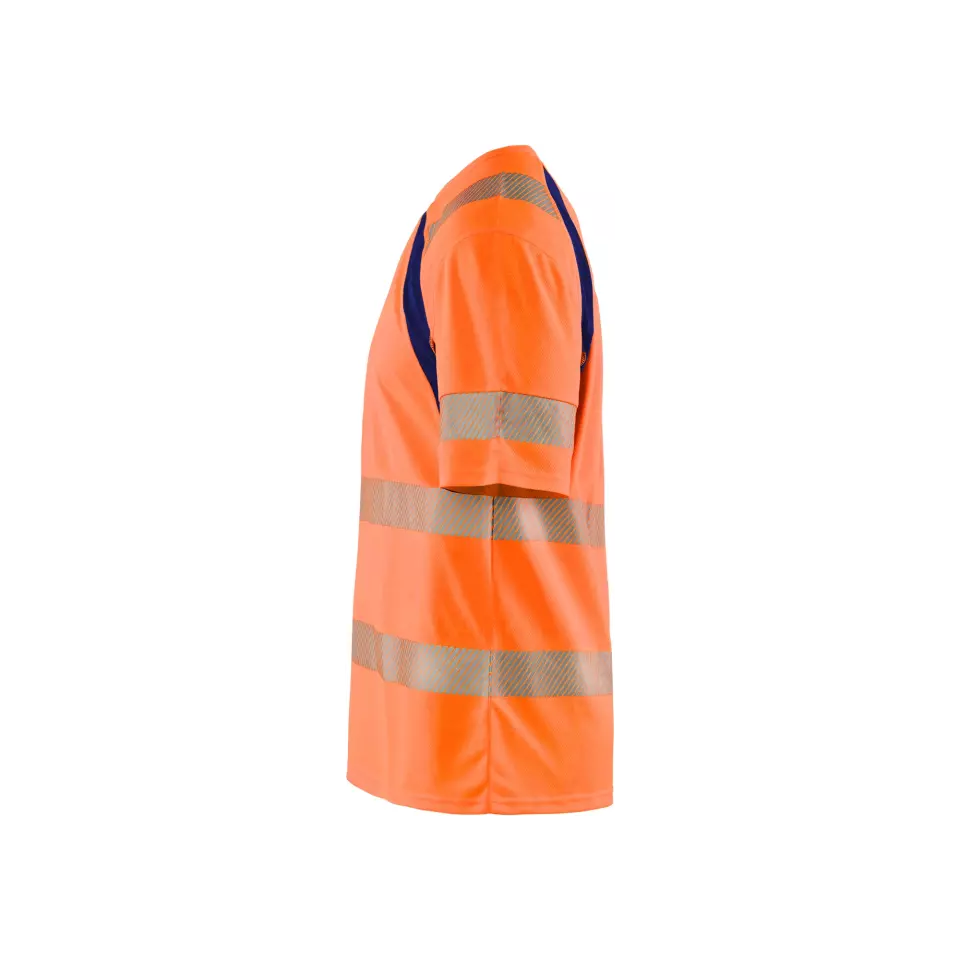 Blåkläder 339710135389, High Vis UV Schutz T-Shirt, Orange/Marineblau, image 5, gallery thumbnail