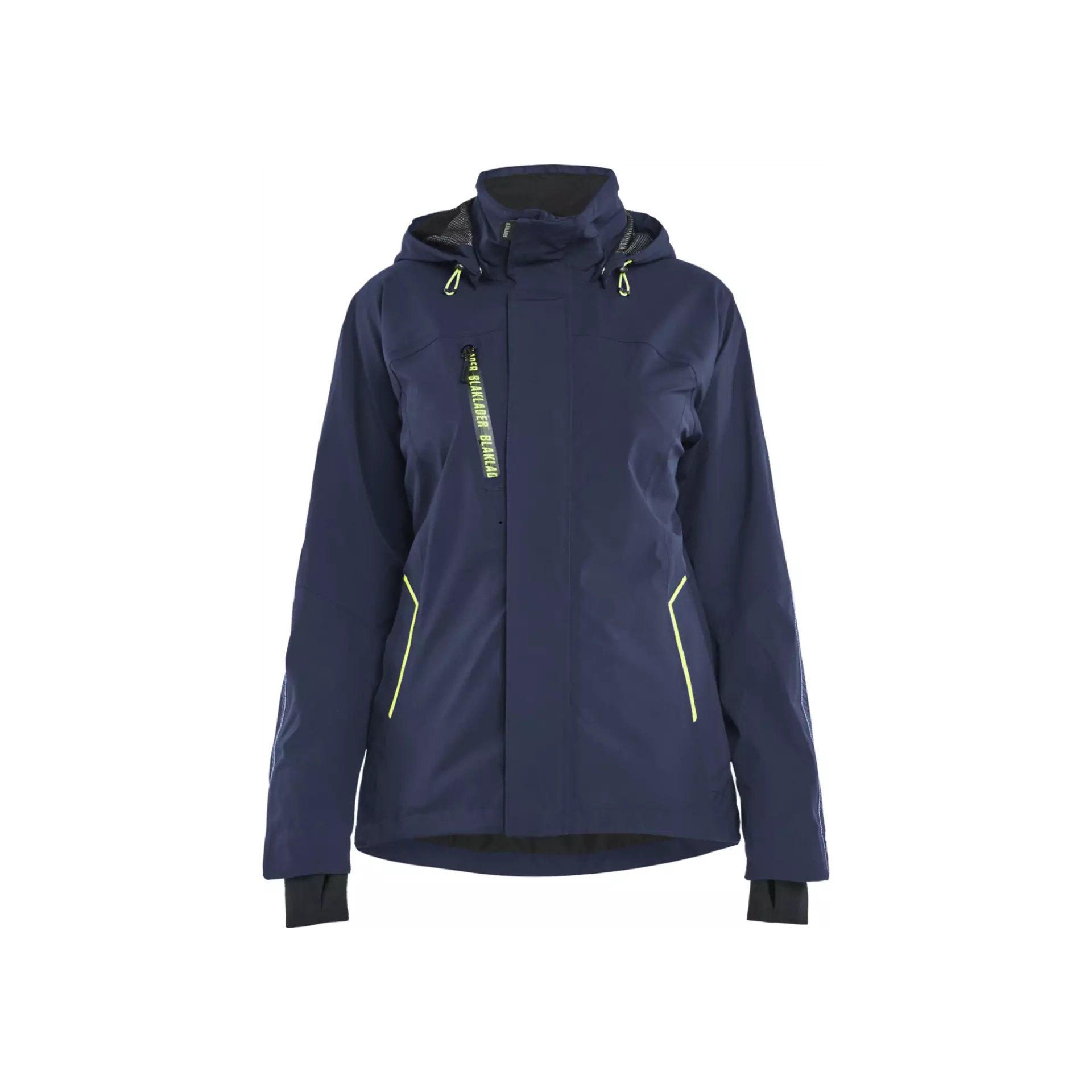 Blåkläder 440319178633, Damen Stretch Shell Jacke, Dunkel Marineblau/Gelb, image 1