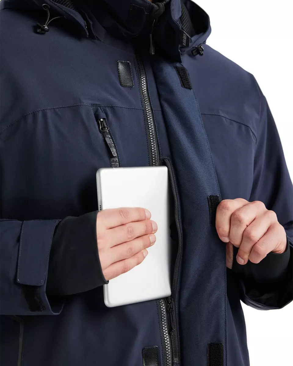Blåkläder 448419178699, Stretch Gefütterte Leichte Winterjacke, Dunkel Marineblau/Schwarz, image 6, gallery thumbnail