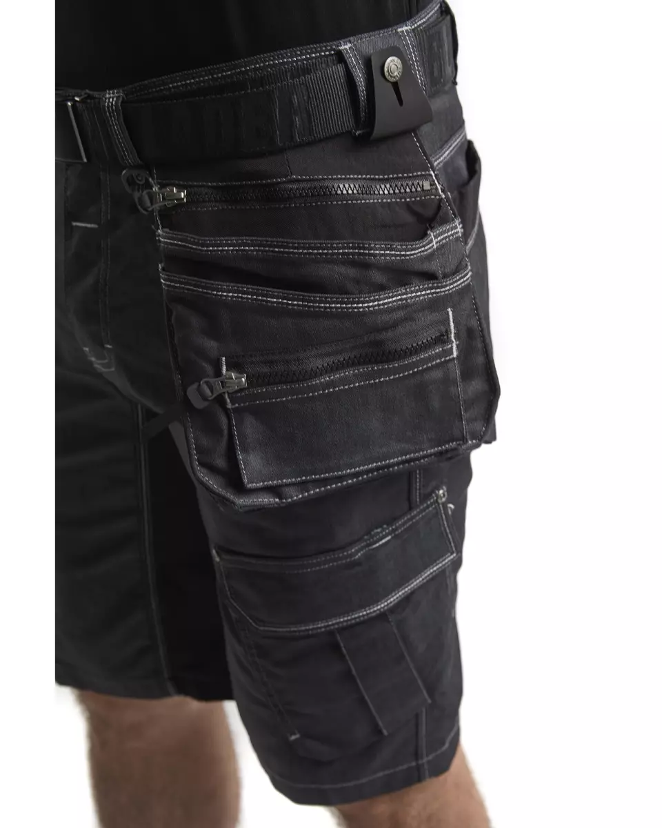 Blåkläder 199211419900, X1900 Stretch Handwerker Shorts, Schwarz, image 6, gallery thumbnail