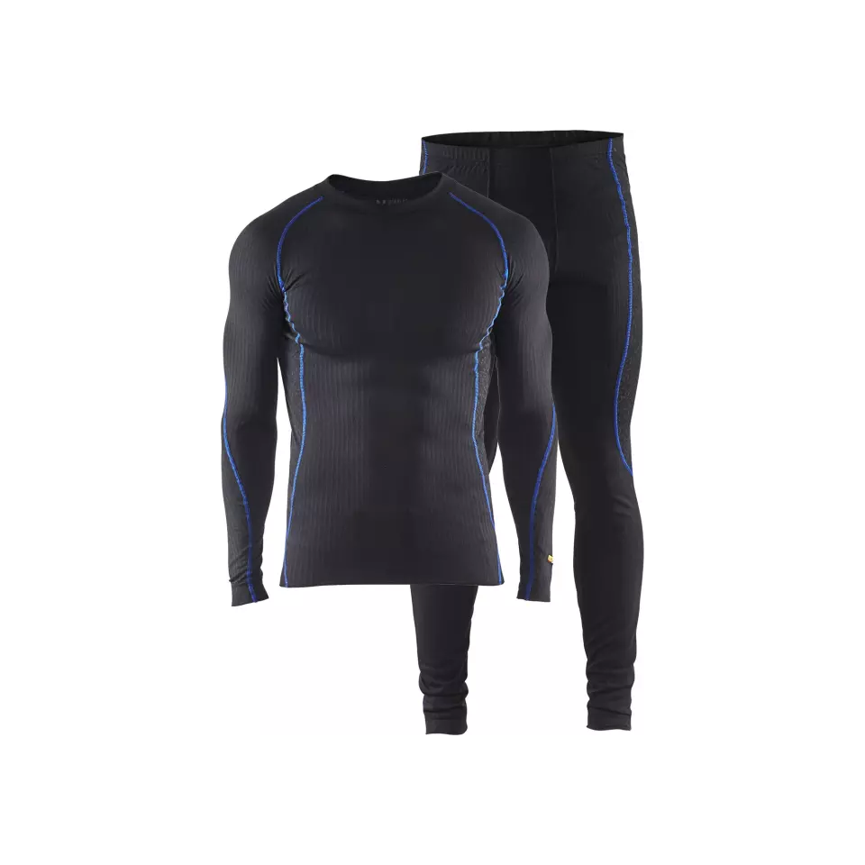 Blåkläder 681017079985, LIGHT Underwear Set, Black/Cornflower Blue, image 1, gallery thumbnail