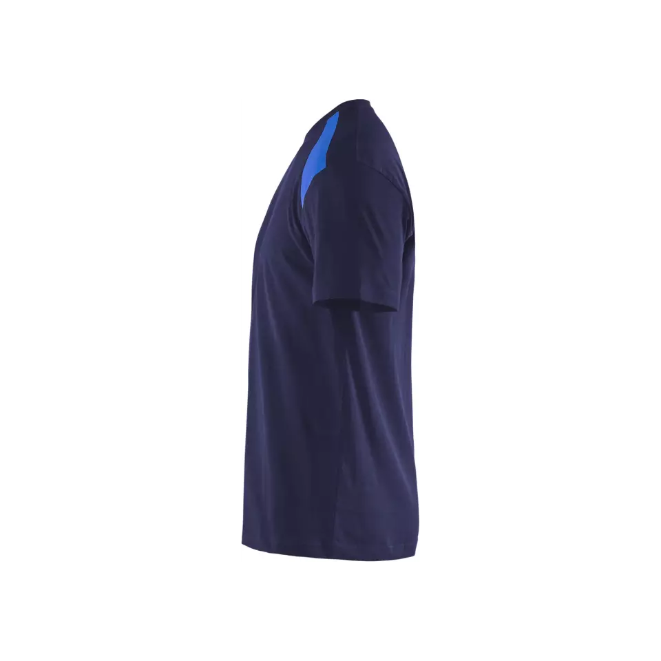 Blåkläder 337910428885, T-Shirt, Navy Blue/Cornflower Blue, image 4, gallery thumbnail
