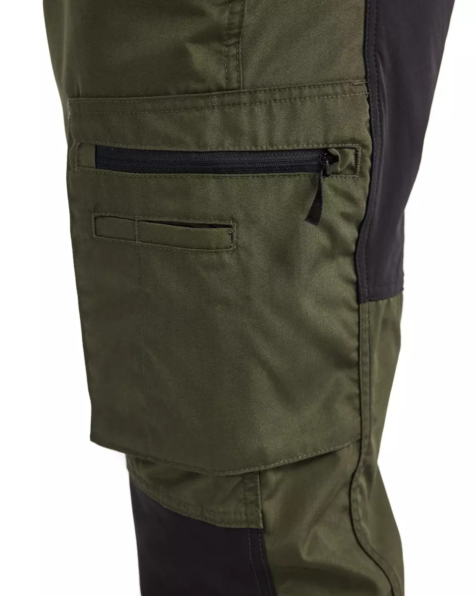 Blåkläder 145918454298, Stretch Work Pants, Forest Green/Black, image 4, gallery thumbnail